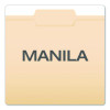 Reinforced Top Tab Manila File Folders, 1/3-Cut Tabs: Center Position, Letter Size, Manila, 100/Box
