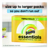 Essentials Select-A-Size Kitchen Roll Paper Towels, 2-Ply, 5.9 x 11, White, 162 Sheets/Triple Roll, 12 Rolls/Carton