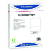 Perforated Paper, 92 Bright, Perforated 3.66" From Bottom, 8.5 x 11, White, 500 Sheets/Ream, 5 Reams/Carton