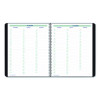 Plan And Link Monthly Planner, 9.25 x 7.25, Black Distressed Faux Leather Cover, 16-Month: Sept 2024 To Dec 2025