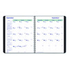 Plan And Link Monthly Planner, 9.25 x 7.25, Black Distressed Faux Leather Cover, 16-Month: Sept 2024 To Dec 2025