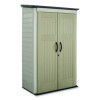Vertical Storage Shed, 53 Cu Ft, 2.5 Ft x 4 Ft x 7 Ft, Sandstone/Faint Maple