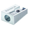 Handheld Manual Pencil Sharpener, 2.95 x 4.72 x 0.79, Gray/Silver, 4/Pack