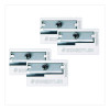 Handheld Manual Pencil Sharpener, 2.95 x 4.72 x 0.79, Gray/Silver, 4/Pack