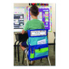 Chair Pocket, 15.5 x 18, Canvas, Blue/Teal/Lime
