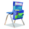 Chair Pocket, 15.5 x 18, Canvas, Blue/Teal/Lime