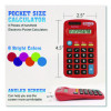 Dual Power Pocket Size Calculator, 8-Digit, Lcd