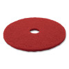 Low-Speed Buffer 5100 Floor Pads, 15" Diameter, Red, 5/Carton