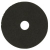Low-Speed Stripper Floor Pad 7200, 15" Diameter, Black, 5/Carton