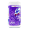 Disinfecting Wipes, 1-Ply, 7 x 7.25, Lavender And Cotton Blossom, White, 80 Wipes/Canister, 6 Canisters/Carton