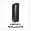 Low Density Can Liners, 16 Gal, 0.9 Mil, 24" x 32", Black, 50 Bags/Roll, 10 Rolls/Carton