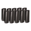 Low Density Can Liners, 60 Gal, 2 Mil, 38" x 58", Black, 10 Bags/Roll, 10 Rolls/Carton