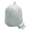 High Density Can Liners, 10 Gal, 6 Mic, 24" x 23", Natural, Interleaved Roll, 50 Bags/Roll,  20 Rolls/Carton