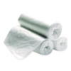 High Density Can Liners, 10 Gal, 6 Mic, 24" x 23", Natural, Interleaved Roll, 50 Bags/Roll,  20 Rolls/Carton