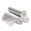 High Density Can Liners, 16 Gal, 8 Mic, 24" x 31", Natural, Interleaved Roll, 50 Bags/Roll, 20 Rolls/Carton