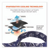Chill-Its 6700 Cooling Bandana Polymer Tie Headband, One Size Fits Most, Navy Western