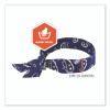 Chill-Its 6700 Cooling Bandana Polymer Tie Headband, One Size Fits Most, Navy Western