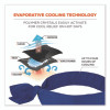 Chill-Its 6700 Cooling Bandana Polymer Tie Headband, One Size Fits Most, Solid Blue