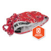 Chill-Its 6615 High-Performance Bandana Doo Rag With Terry Cloth Sweatband, One Size Fits Most, Red Western