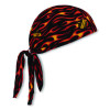 Chill-Its 6615 High-Performance Bandana Doo Rag With Terry Cloth Sweatband, One Size Fits Most, Flames