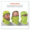 N-Ferno 6823 Hinged Balaclava Face Mask, Fleece, One Size Fits Most, Lime