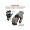 Proflex 710 Heavy-Duty Mechanics Gloves, 9" Long, Xx-Large, Gray, Pair