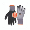 Proflex 7501 Coated Waterproof Winter Gloves, En388: 2131X, 10.5" Long, Large, Gray, Pair