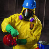 A70 Chemical Spray Protection Coveralls, Elastic Wrists, Ankles, Hood, 3X-Large, Yellow, 12/Carton