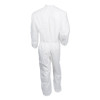 A30 Elastic-Back And Cuff Coveralls, Large, White, 25/Carton