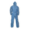 A20 Breathable Particle Protection Coveralls, Hood, X-Large, Blue, 24/Carton