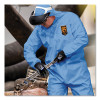 A20 Breathable Particle Protection Coveralls, Hood, X-Large, Blue, 24/Carton
