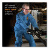A20 Breathable Particle Protection Coveralls, Zip Front, Hood, Elastic Back, Wrists, Ankles, 4X-Large, Blue, 20/Carton