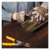 G60 Purple Nitrile Cut-Resistant Gloves, En388: 4340, 9.06" Long, Medium (Size 8), Black/White, Pair