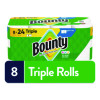 Select-a-Size Kitchen Roll Paper Towels, 2-Ply, White, 6 x 11, 123 Sheets/Roll, 8 Triple Rolls/Carton