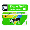 Select-a-Size Kitchen Roll Paper Towels, 2-Ply, White, 6 x 11, 123 Sheets/Roll, 8 Triple Rolls/Carton