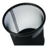 Metal Mesh Utensil Holder, 3.5" Dia x 3.7"h, Black, 3/Pack