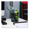 Metal Mesh Utensil Holder, 3.5" Dia x 3.7"h, Black, 3/Pack