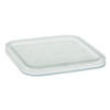 Earthchoice Recycled Pet Container Lid, For 6" Square Rpet Containers, 6.25 x 0.39 x 6.25, Clear, Plastic, 360/Carton