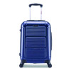 Pilot Hard Side Carry-On Suitcase, Four-Wheeled Spinner, 14.37 x 8.86 x 21.46, Blue