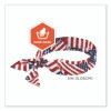 Chill-Its 6700 Cooling Bandana Polymer Tie Headband, One Size Fits Most, Stars And Stripes