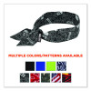 Chill-Its 6700 Cooling Bandana Polymer Tie Headband, One Size Fits Most, Skulls