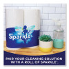 Pick-A-Size Perforated Kitchen Double Roll Towels With Thirst Pockets, 2-Ply, 11 x 6, White, 110 Sheets/Roll, 24 Rolls/Pack