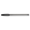Inkjoy 100 Ballpoint Pen, Stick, Medium 1 Mm, Black Ink, Smoke/Black Barrel, Dozen