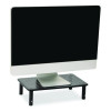 Adjustable Rectangular Monitor Stand, 14.5" x 9.25" x 4" To 5.5", Black, Supports 44 Lb, 2/Pack