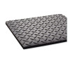 Industrial Deck Plate Anti-Fatigue Mat, Rectangular, Black Raised Diamond Surface, 36" x 60"