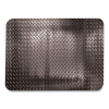 Industrial Deck Plate Anti-Fatigue Mat, Rectangular, Black Raised Diamond Surface, 36" x 60"