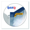 Quickfit Ledger D-Ring View Binder, 3 Rings, 1" Capacity, 11 X 17, White