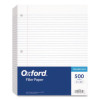 Filler Paper, 3-Hole, 8.5 X 11, Medium/College Rule, 500/Pack
