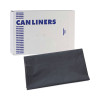 Linear Low Density Industrial Can Liners, 33 Gal, 1.3 Mil, 33" x 39", Gray, Flat Pack, 100/Carton