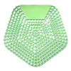 Anti-Splash Urinal Screen, Cucumber Twist Scent, Green, 0.11 Oz, 10/Box